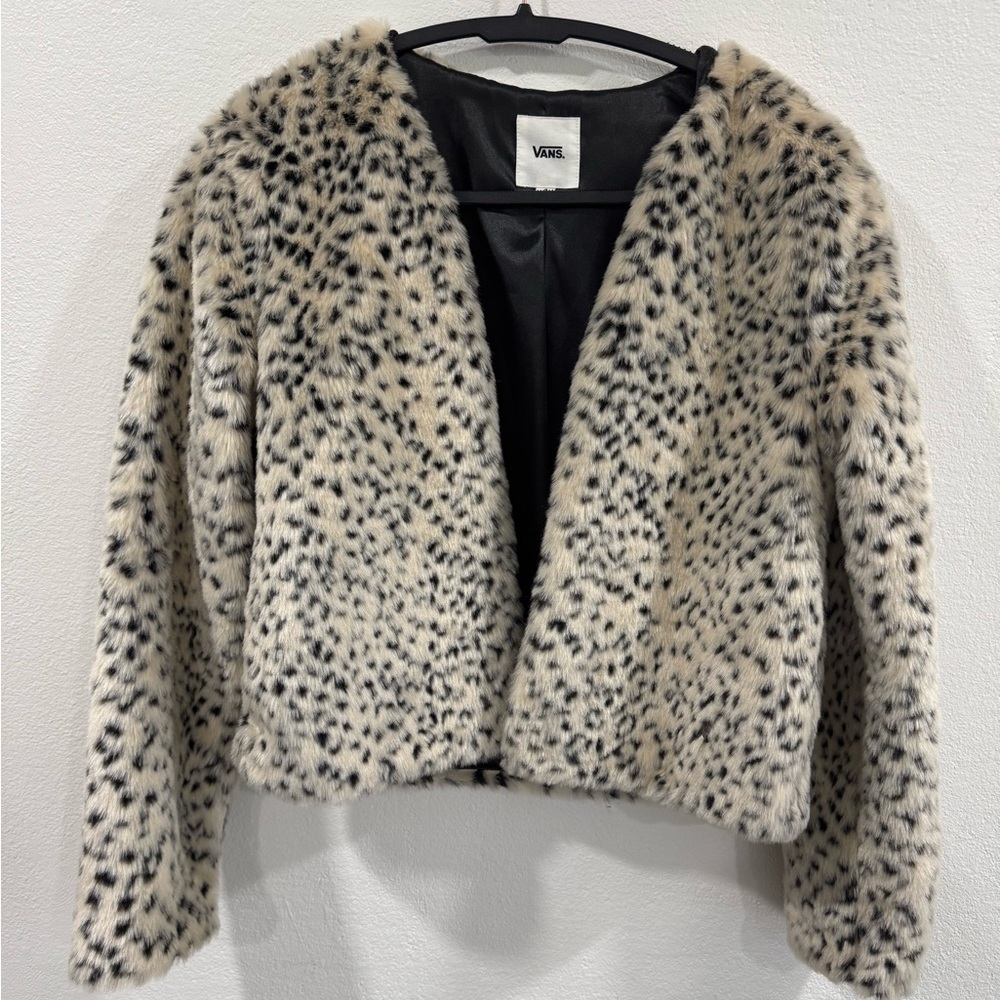 Vans Leopard Print Jacket, Size Small